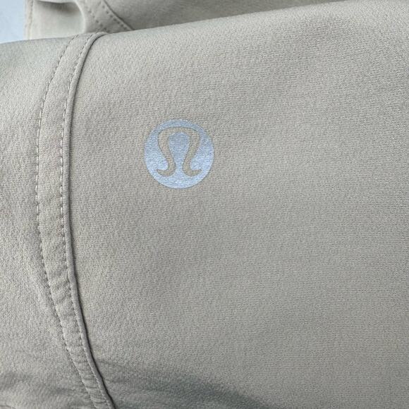 Lululemon Cream Windbreaker Trail Hiking Pants Womens Mid Rise Wide-Leg Stretch - Picture 2 of 16